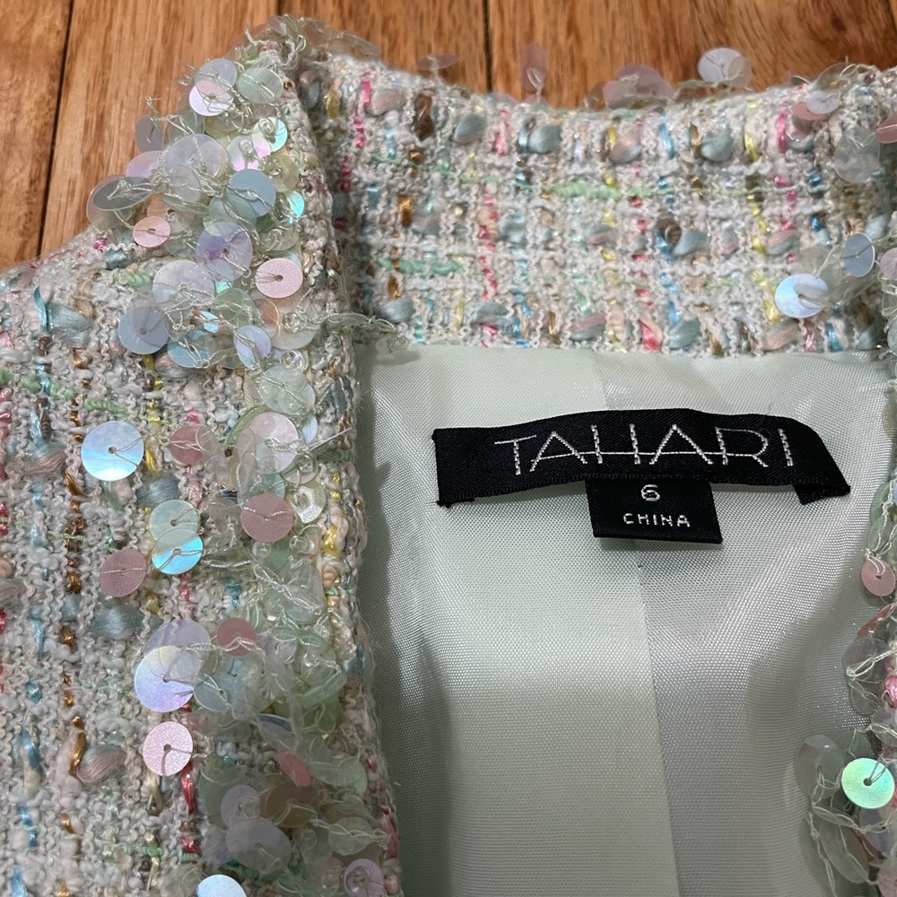 Tahari Mint Green Tween Blazer View 4